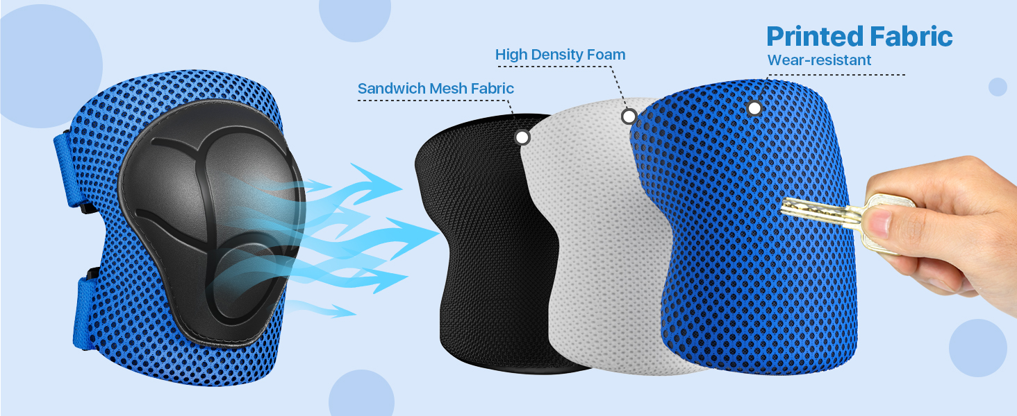 kids knee pads and elbow pads set