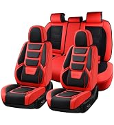 Coverado Car Seat Covers Full Set, Seat Covers for Cars, Front Seat Covers and Back Seat Cover Wa...