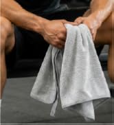 S&T INC. Microfiber Gym Towel with Snap Loop, 6 Pack, 16" x 27", Grey | Quick-Dry, Snappable Hang...