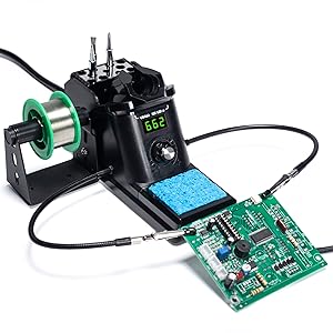 YIHUA 926LED III helping hands holding onto a circuit board