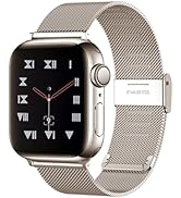 MAIRUI Stainless Steel Watch Band Compatible with Apple Watch Band Mesh Loop 38/40/41mm 42/44/45/...