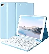 Keyboard Case for iPad 9th Generation 2021/8th Gen/7th Gen 10.2 Inch, Detachable Wireless with Pe...