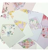 SCStyle Stationary Paper and Envelopes Set Contain 48Sheets Writing Paper 5.9X7.7Inch+24 Pcs A6 C...