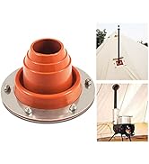 Tent Stove Jack Kit, Bell Tent Flue Flashing High Temp Flexible Pipe Flashing Compatible with Fro...