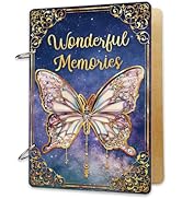SUPERDANT Butterfly Greeting Card Organizer Birthday Gift Card Holder Wonderful Memories Cards Ke...