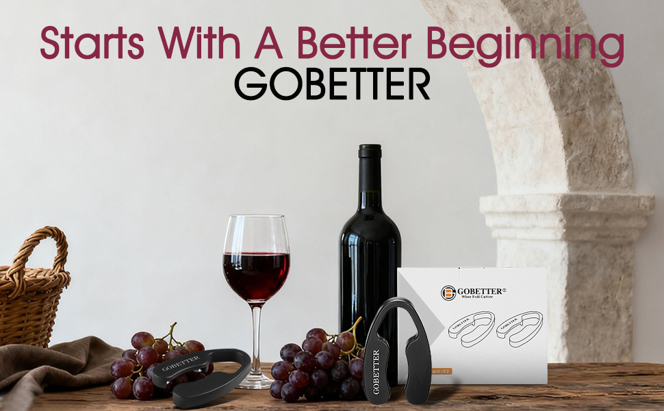 GOBETTER Wine Foil Cutter, wine accessories, wine opener