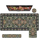 iCasso Mouse Pad with Wrist Rest,Large Desk Mat Set,Ergonomic Keyboard Pad with Wrist Support,Non...