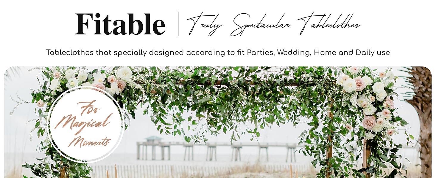 Faux Linen Table Clothes