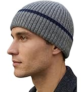 AlturaGo Beanie for Men Women Unisex Winter Hat Cuffed Thick Chunky Knitted Beanies Skull Cap wit...