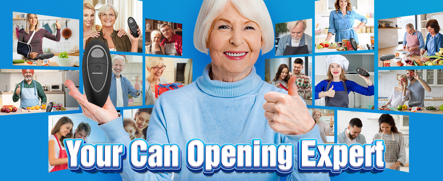 can opener, auto can opener, under cabinet can opener electric, handheld electric can opener