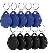 10pcs T5577 RFID Keyfobs 125khz Writable T5577 Key Fob Proximity ID Card Token Tag for Keyless En...