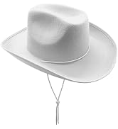 4E's Novelty Cowboy Hat for Women & Men, Felt Cowgirl Hat for Adults, Western Party Dress Up Acce...