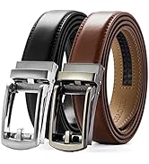 CHAOREN Click Belt for Men 2 Pack - Mens Dress Belt 1 1/4" in Packing Box - Design Belt Meet Almo...