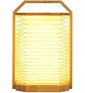 ZBOLE Paper Lamp, Bamboo Accordion Lamp, Foldable Japanese Lantern Light, Folding Paper Portable ...