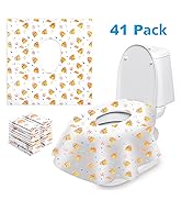 41 Pack Toilet Seat Covers Disposable - Orange Dragon