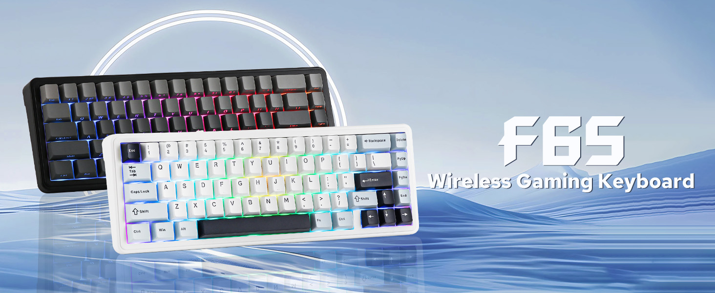 F65 wireless gaming keyboard