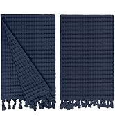 GILDEN TREE Decorative Waffle Hand Towels for Bathroom, 20x35 Large, Quick Drying Fingertip Towel...