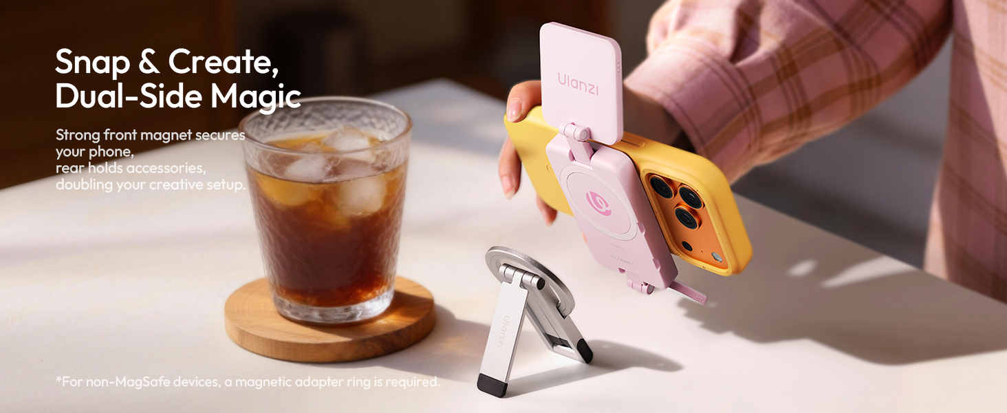 GL01 Magnetic Selfie Light LED Dual Fill for MagSafe iPhone