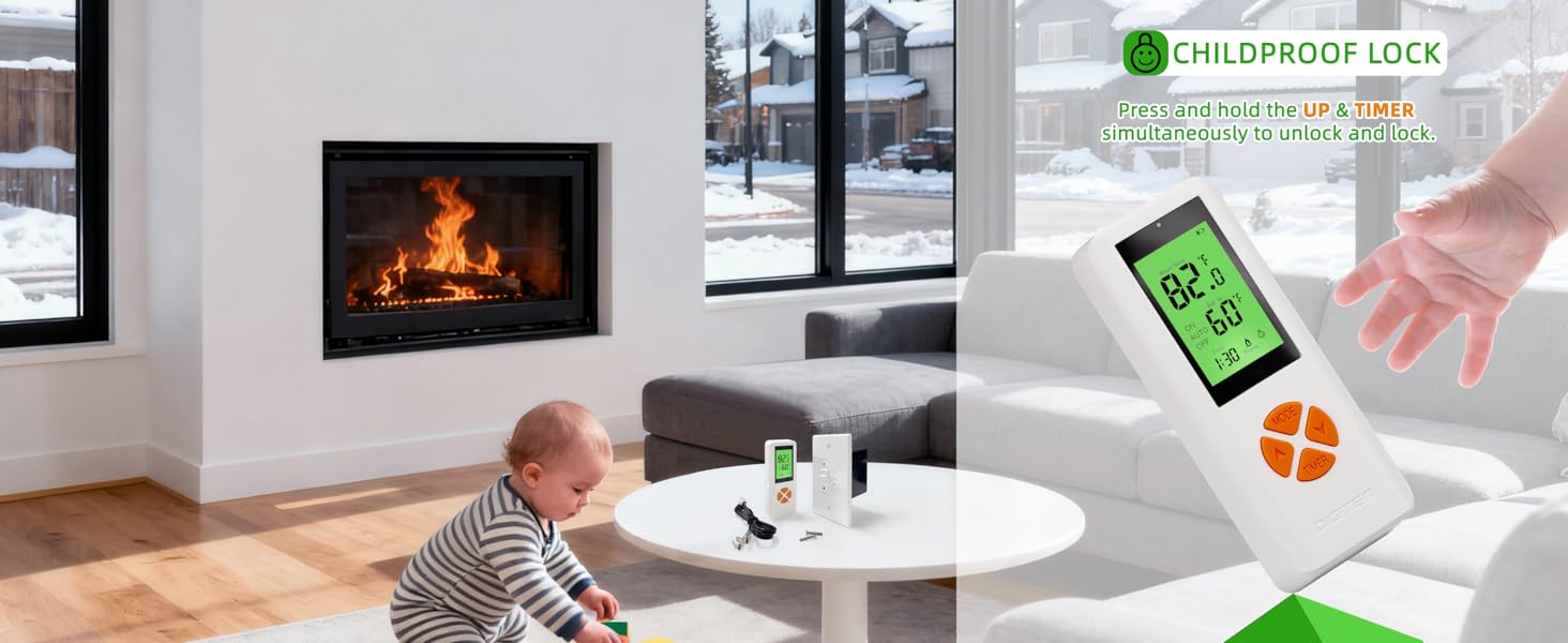 thermostat for gas fireplace