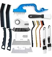 13Pcs Crevice Cleaning Brush Set, Window Groove Cleaning Brush Kit Hard Bristle for Sliding Door,...