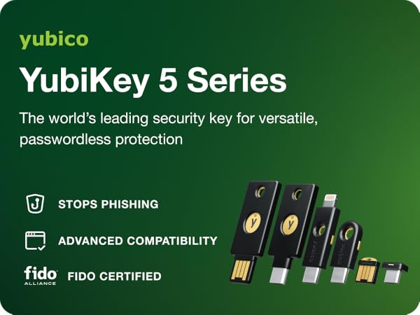 The world’s leading security key for versatile, passwordless protection.