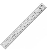 PEC Tools Machinist's Ruler, 6 inches, 1/25" Thick X 3/4" Wide, Scale Accuracy of 1/32 and 1/64 i...