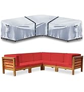 V Shape Patio Furniture Covers, Outdoor V Shaped Furniture Covers Waterproof with Handles, Sectio...