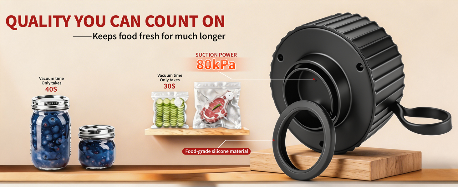 vacuum sealer for regular mouth mason jars