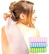 Exfoliating African Net Bath Wash Cloths - 35.5 x 11 inches Pack of 3 - Pink(Soft),Blue(Medium), ...