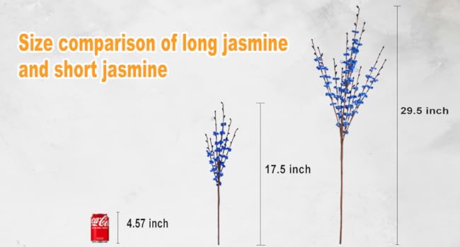 17.5'' 29.5'' long short artificial flowers different size