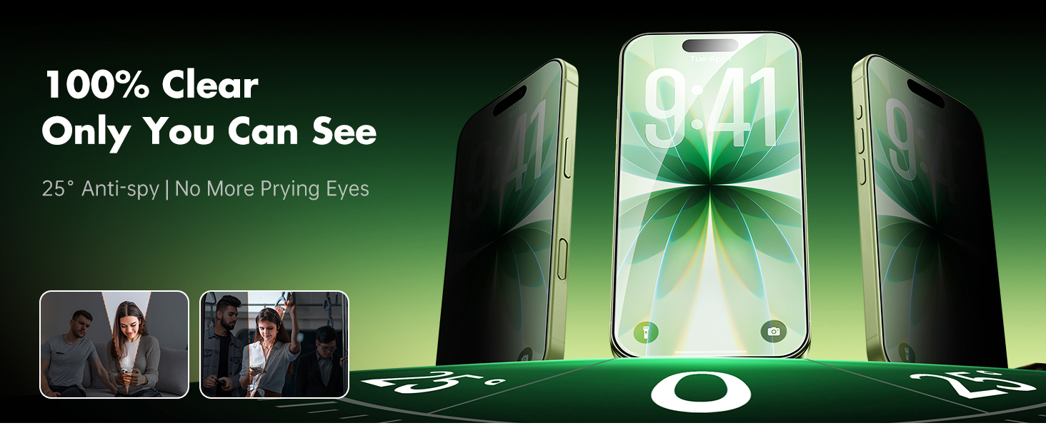 privacy screen protector for iPhone 17