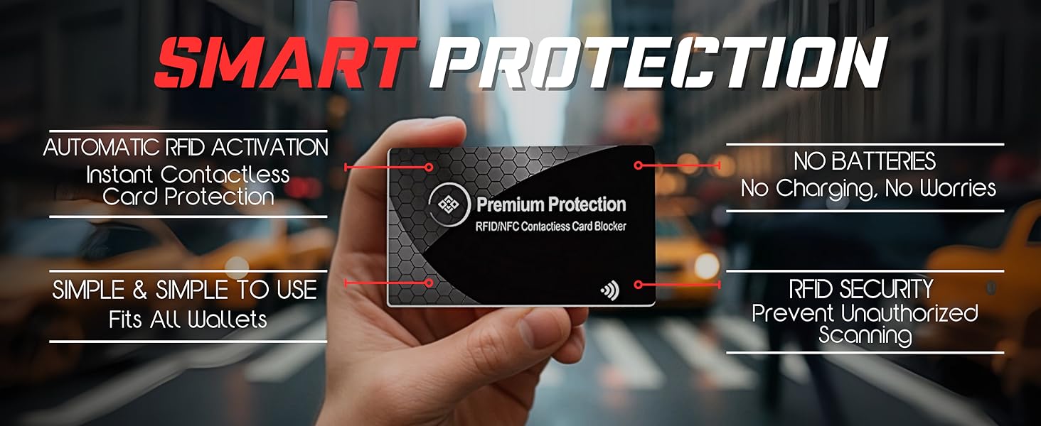 RFID/NFC Anti-Theft Blocking Fraud Protective Cards