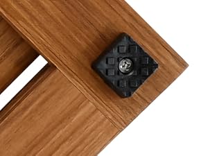 teak bath mat