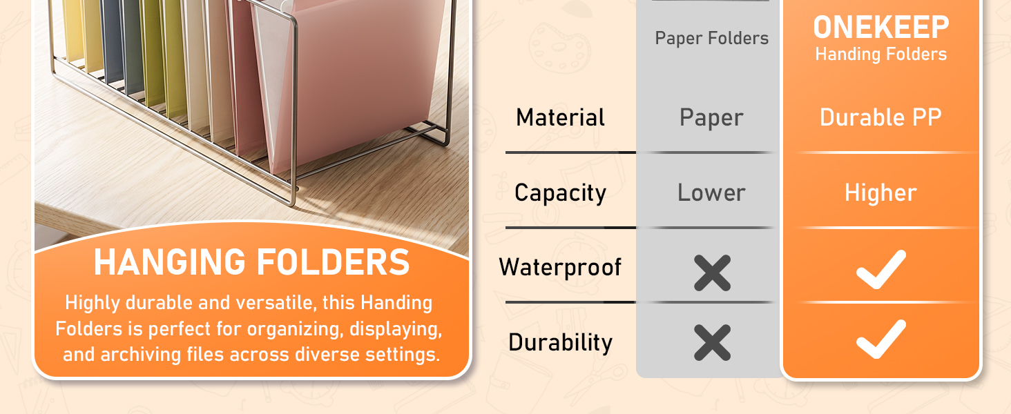 plastic hanging file folders