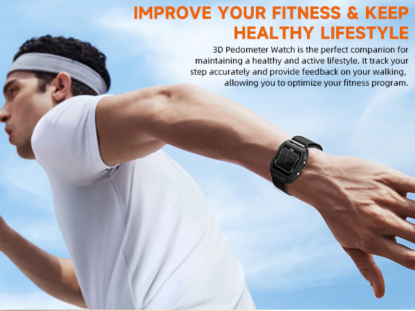 U-Trak 3D Pedometer Watches for Walking