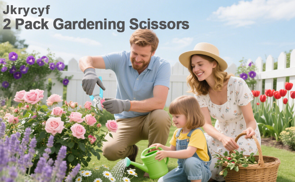 2pack gardening scissors