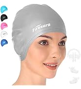 Firesara Swim Cap, Original Updated Swimming Cap 3D Ergonomic Design Comfortable Durable Ear Prot...
