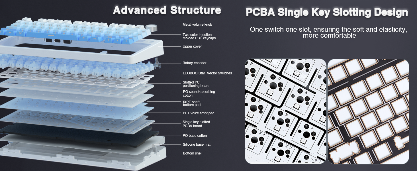 hot swappable mechanical custom keyboard creamy sound keyboard pre-lubed switches keyboard