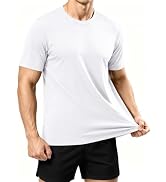 Dry Fit Shirts for Men Athletic Mesh Short Sleeve Workout Lightweight Tees | ADOREJOY Lightweight...