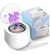 THISONG Ultrasonic UV Cleaner for Dentures, Orthodontic Appliances, Whitening Trays, Toothbrush H...