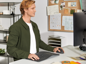 wave keys for business wireless ergonomic compact keyboard