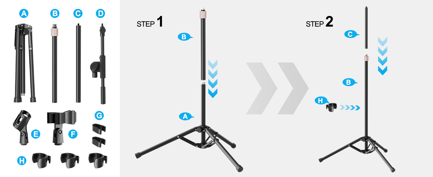Microphone Stand Installation Steps