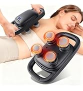 grnpeak 4 Head Massage Gun,Update 25W Powerful Motor for Deep Tissue Percussion Massager with 99 ...
