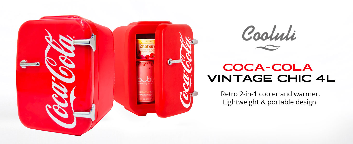 COCA COLA retro FRIDGE mini fridge for desk desktop fridge 6 can drink micro fridge red mini fridge