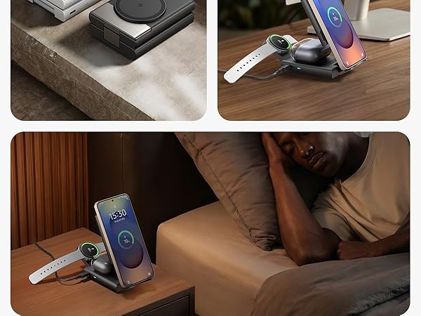 3-in-1 wireless charging station