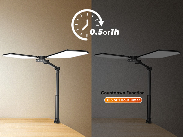 Desk lamp with clamp