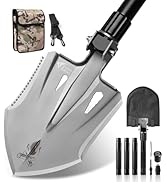 Zune Lotoo Tactical Shovel Survival Multitool, Military Portable Folding Camping Shovel Compact C...