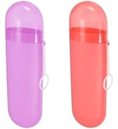 YKuzLx 2 Packs Toothbrush Travel Case, Portable Toothbrush Case with Ventilation Hole for Travel,...