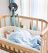 SkyGenius Stroller Fan, Clip on Fan with Flexible Tripod, 2600mAh Battery Operated Fan with Stepl...