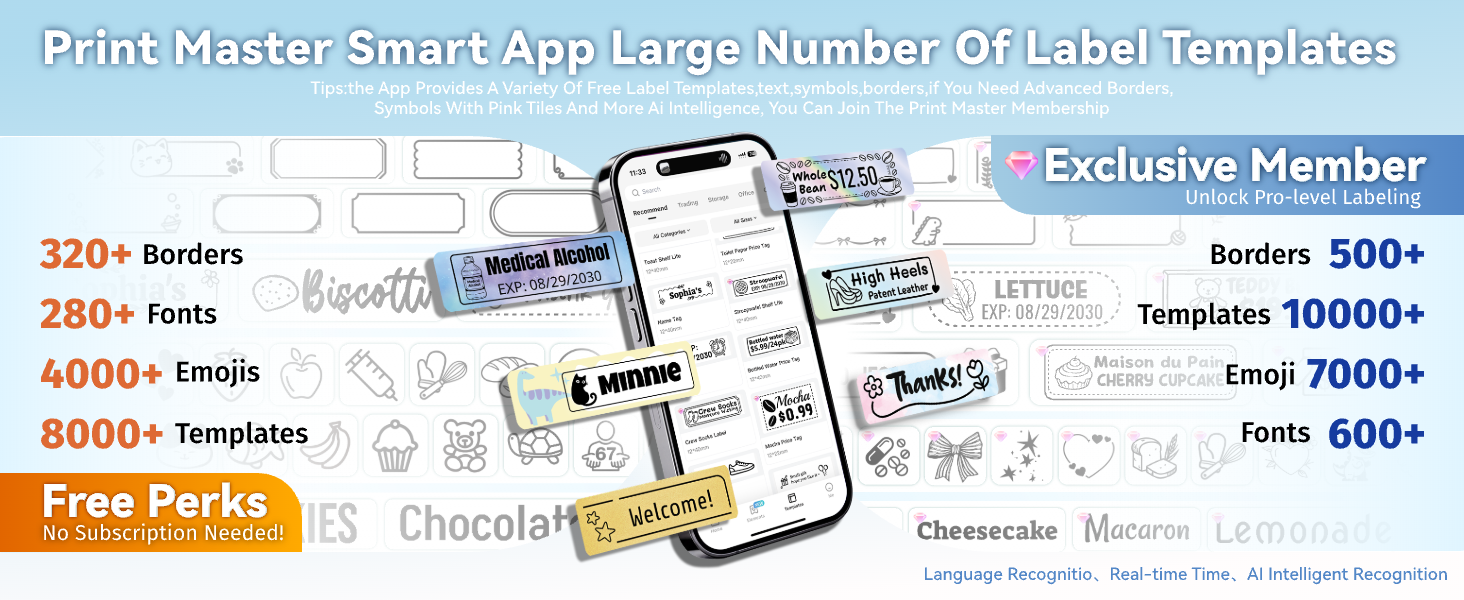 Phomemo D30 Mini Bluetooth Label Maker Machine
